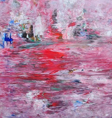 Peinture intitulée "Âme moitié" par Azzedine Roua, Œuvre d'art originale, Acrylique