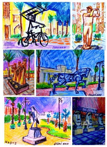 Painting titled "Te dire Vinghthuiti…" by Slobodan Spasojevic (Spaki), Original Artwork, Pastel