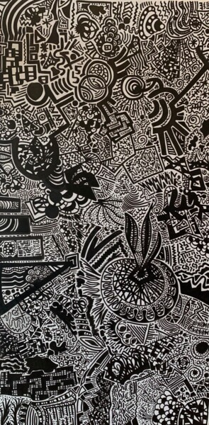 Peinture intitulée "Rest" par Elise H, Œuvre d'art originale, Marqueur