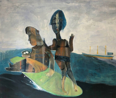Peinture intitulée "Far Out" par Ilya Volykhine, Œuvre d'art originale, Huile