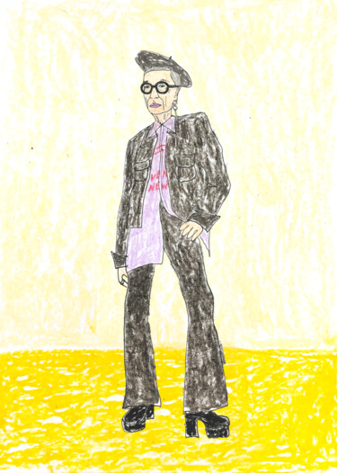 图画 标题为“Black suit” 由Lana Krainova, 原创艺术品, 粉彩