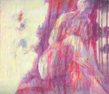Painting titled "ABSTRACT WOMAN" by Petr Ldin, Original Artwork, Acrylic