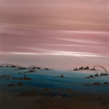 Schilderij getiteld "La barriera di Ross" door Ilaria Sperotto, Origineel Kunstwerk, Olie Gemonteerd op Frame voor houten br…