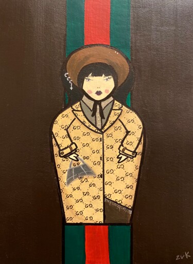 绘画 标题为“Matryoshka GUCCI 1” 由Vera Zvyagina, 原创艺术品, 丙烯