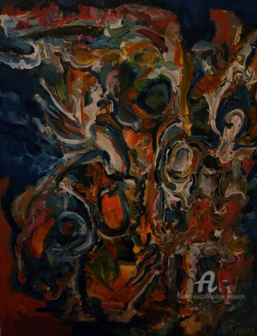 Painting titled "Escalation" by Andrew Walaszek, Original Artwork, Acrylic