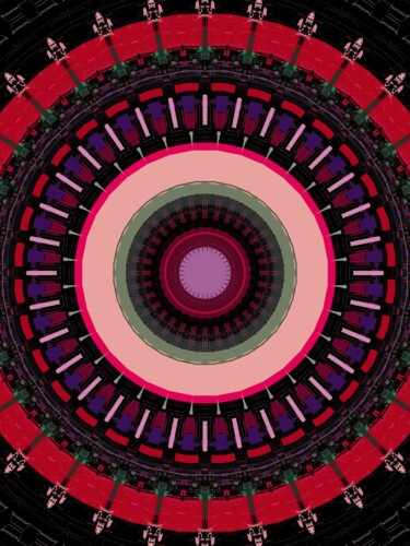 Abstract geometric light language mandala Digitale Kunst mit dem Titel "Abstract geometric…" von Abraham Addy, Original-Kunstwerk, Digitale Malerei