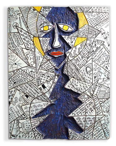 Moscow Kaleidoscope Painting titled "Moscow Kaleidoscope" by Pavlovskydesign Metal And Painting, Original Artwork, Acrylic