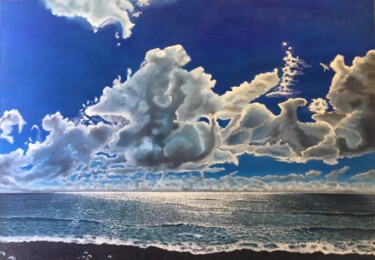 Peinture intitulée "Rêveries" par Ami, Œuvre d'art originale, Huile Monté sur Châssis en bois
