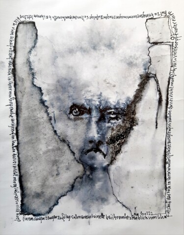 图画 标题为“Marie Antoinette (2)” 由Stephan Rodriguez Warnemünde, 原创艺术品, 墨
