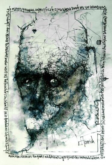 Dessin intitulée "Heinrich" par Stephan Rodriguez Warnemünde, Œuvre d'art originale, Encre