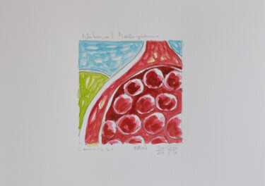 Malerei mit dem Titel "Serie Natur Melogra…" von Pasqualino Palmieri (PP Pascal), Original-Kunstwerk, Aquarell