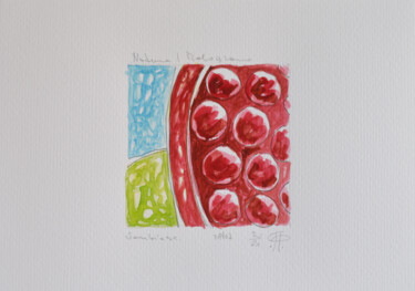 Malerei mit dem Titel "Serie Natura Melogr…" von Pasqualino Palmieri (PP Pascal), Original-Kunstwerk, Aquarell