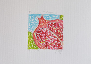Malerei mit dem Titel "Serie Natura Melogr…" von Pasqualino Palmieri (PP Pascal), Original-Kunstwerk, Aquarell