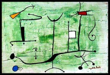 Peinture intitulée "La joie de vivre" par Nikko Kali, Œuvre d'art originale, Huile