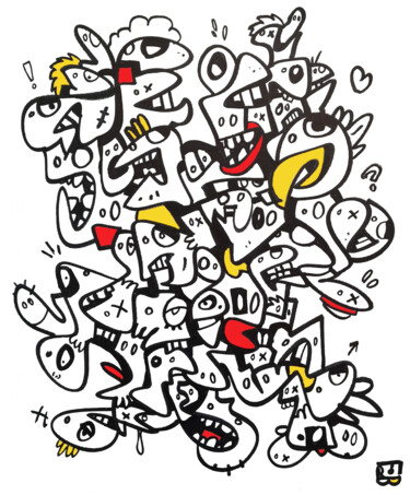 sarthois Peinture intitulée "sarthois" par Frob, Œuvre d'art originale, Acrylique Monté sur Châssis en bois