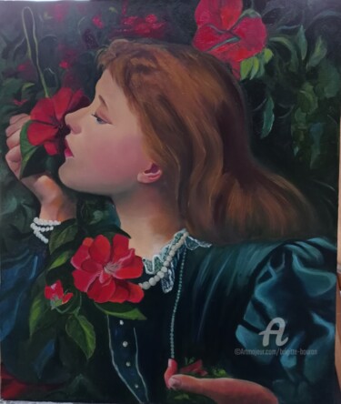 제목이 "Etude de : Dame Ell…"인 미술작품 Brigitte Bouron로, 원작, 기름