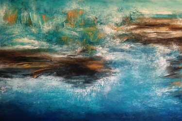 Peinture intitulée "Bora Bora" par Alexandra Petropoulou, Œuvre d'art originale, Acrylique Monté sur Châssis en bois