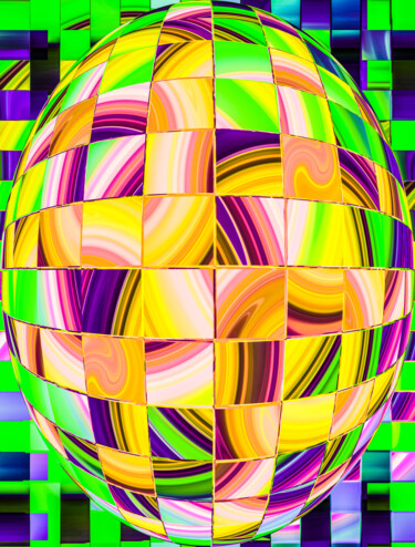 Arts numériques intitulée "GLOBULUS" par Gaudi .C, Œuvre d'art originale, Travail numérique 2D