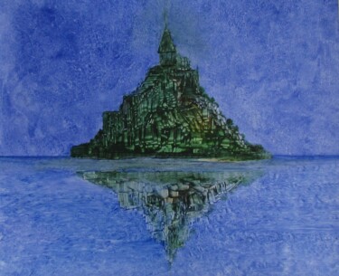 绘画 标题为“MONT SAINT-MICHEL 2…” 由Véronique Lenfant, 原创艺术品, 油