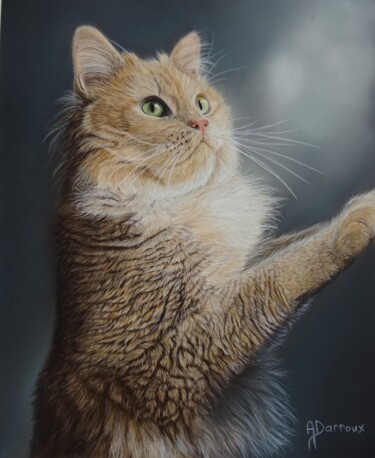 Painting titled "Les secrets du monde" by Annie Darroux, Original Artwork, Pastel