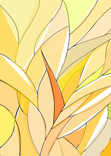 Arts numériques intitulée "Dance des feuilles…" par Wolf Thiele, Œuvre d'art originale, Travail numérique 2D