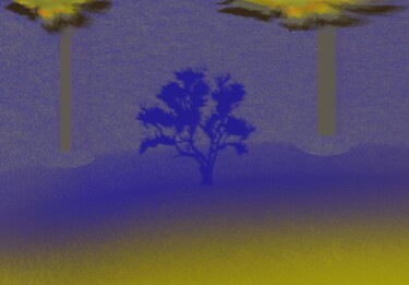 Arte digital titulada "Artificial Trees -2" por Phillip Reese, Obra de arte original, Pintura Digital