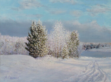Pintura titulada "Облачный день" por Andrei Abramov (Andrei Liumes), Obra de arte original, Oleo