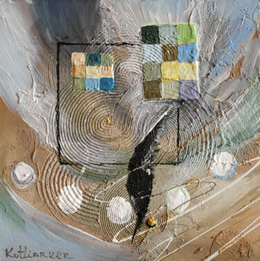 Pixelization #1 Painting titled "Pixelization #1" by Elena Kotliarker, Original Artwork, Acrylic Mounted on Wood Stretcher frame
