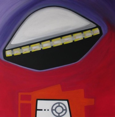 Malerei mit dem Titel "Landing" von Pier Maurizio Greco, Original-Kunstwerk