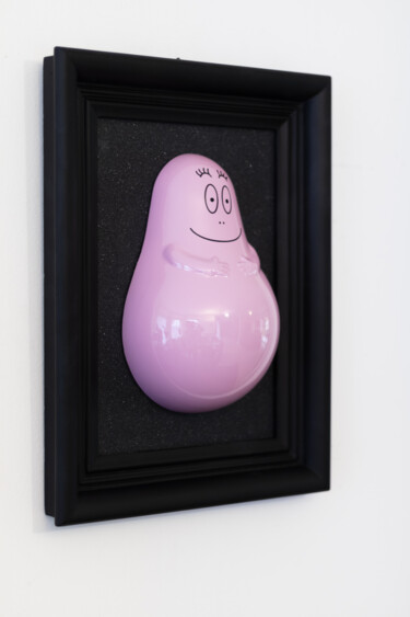 Sculpture intitulée "Little BarbaPink" par Flavien Mandon, Œuvre d'art originale, Résine Monté sur Châssis en bois