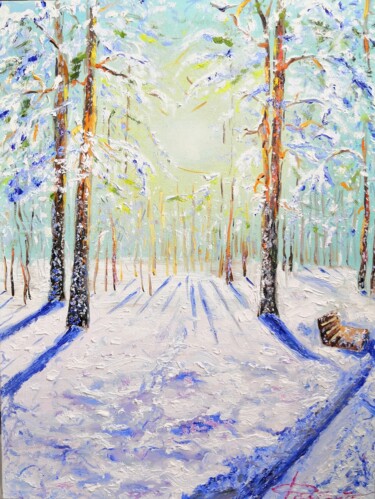 제목이 "Sosnovka park"인 미술작품 Nikolaj (Kolyan) Fomin로, 원작, 기름