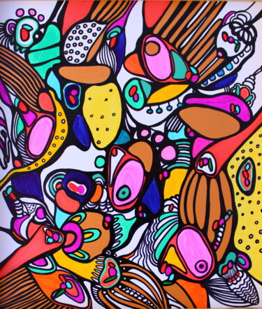 Get yourself together and fly freely in the sky 绘画 标题为“Get yourself togeth…” 由Veera Zukova, 原创艺术品, 标记