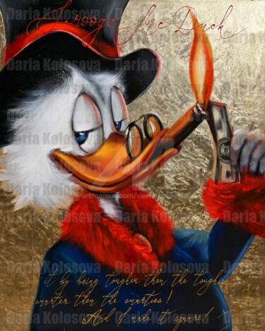 绘画 标题为“Duck lightning ciga…” 由Daria Kolosova, 原创艺术品, 数字打印