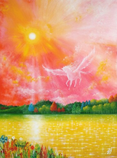 绘画 标题为“By the River” 由Zuzana Šmehylová, 原创艺术品, 油