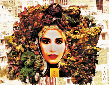 Digitale Kunst mit dem Titel "Hommage an Ofra Haz…" von Sigrun Neumann (Sineu), Original-Kunstwerk, Digitale Malerei