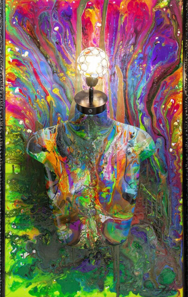 Pintura intitulada "MADAMOISELLE" por Massimo Zerbini, Obras de arte originais, Acrílico