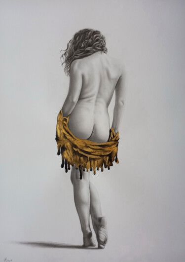 Nude #375 "Nude #375" başlıklı Tablo Yaroslav Teslenko tarafından, Orijinal sanat, Karakalem