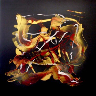 Painting titled "Colour Of The Night…" by Paresh Nrshinga F R S A, Original Artwork, Acrylic Mounted on Wood Stretcher frame