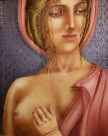 Pittura intitolato "Love you mum" da Randa Hijazi, Opera d'arte originale, Acrilico