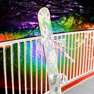 Digital Arts titled "Sommet de la montag…" by Vaïni, Original Artwork, Photo Montage