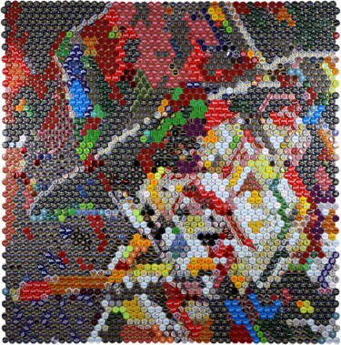 Collages intitolato "Udo Lindenberg 2" da Henning Leuschner, Opera d'arte originale, Collages