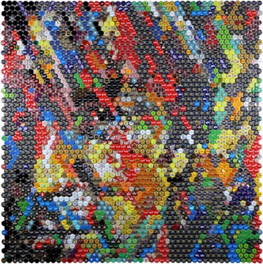 Collages intitulée "Campino - Toten Hos…" par Henning Leuschner, Œuvre d'art originale, Collages