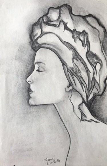 MALIKA Dessin intitulée "MALIKA" par Marlène Regazzoni (MaOni), Œuvre d'art originale, Graphite