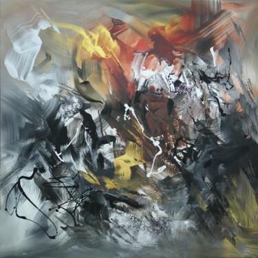 Painting titled "Sometimes I Dream" by Paresh Nrshinga F R S A, Original Artwork, Acrylic Mounted on Wood Stretcher frame
