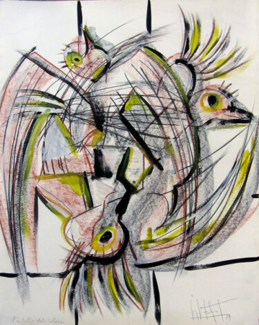 Pintura titulada "L'embolic dels colo…" por Josep Maria Fontanet Sureda, Obra de arte original, Acrílico