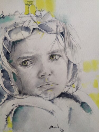 Peinture intitulée "O. 02a-erno" par Philippe Ernauld, Œuvre d'art originale, Aquarelle