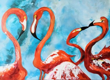 Peinture intitulée "Nasze randez-vous" par Ewa Mościszko, Œuvre d'art originale, Acrylique