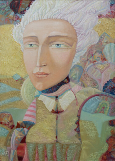 A sun angel "A sun angel" başlıklı Tablo Dmitrii Ryzhikov tarafından, Orijinal sanat, Petrol Ahşap Sedye çerçevesi üzerine monte edilmiş