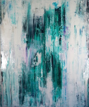 Painting titled "Sun Rays penetratin…" by Sofia Nikolaou, Original Artwork, Acrylic