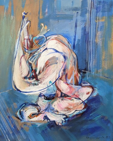 绘画 标题为“meditation / thinker” 由Armen Ghazayran (Nem), 原创艺术品, 丙烯